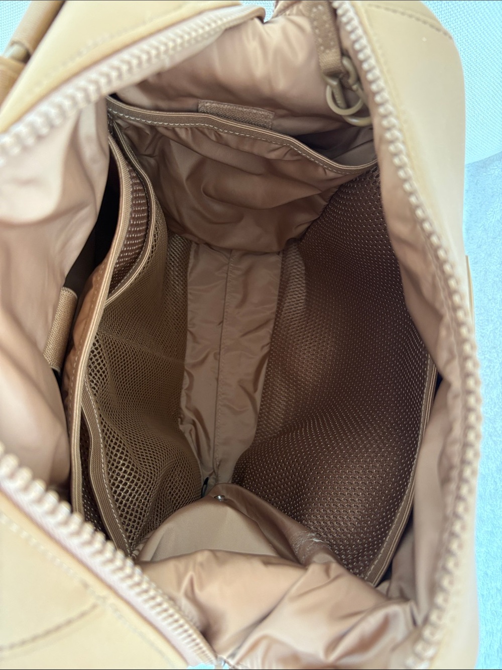 Dagne Dover Brown Tan Backpack Diaper Bag - Picture 8 of 16